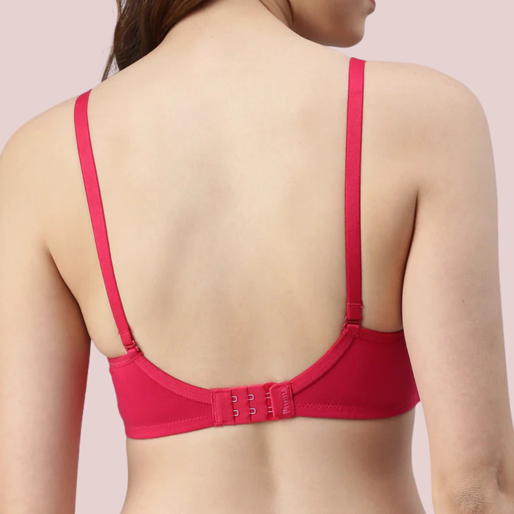 Passion Plunge – Red Seamless Padded Bra